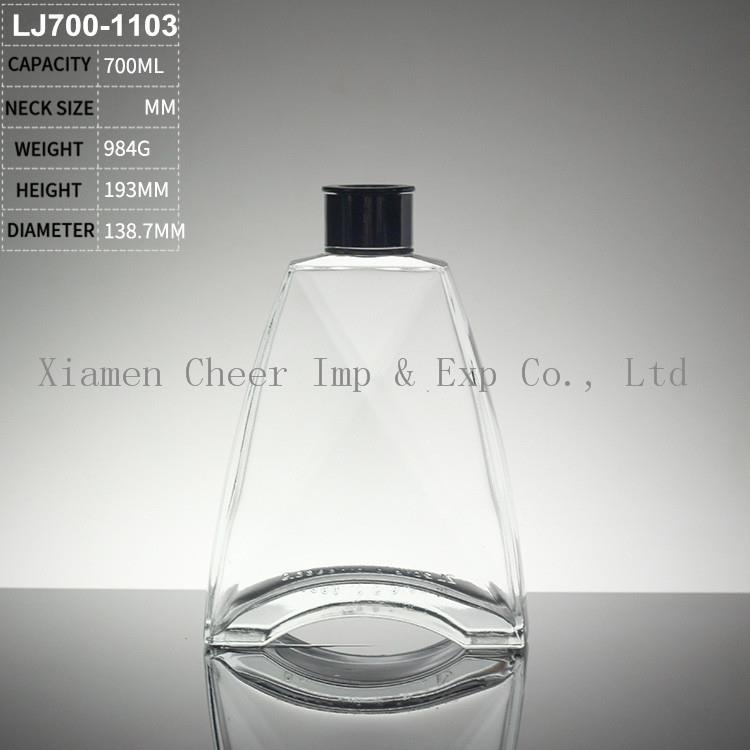 garrafa de licor de vidro 700ml glass liquor bottle 700ml