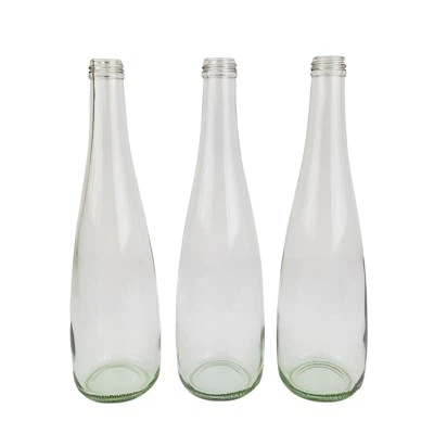 Garrafas de água mineral de vidro sílex de 500ml