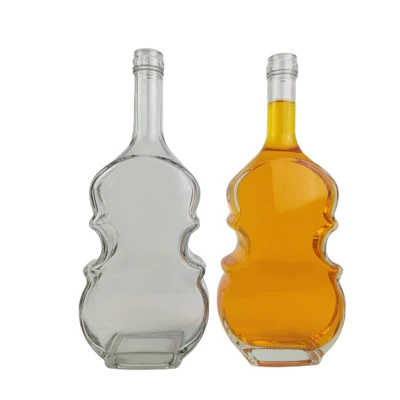 Garrafa de licor de 750ml com novo design sofisticado para vodca de uísque